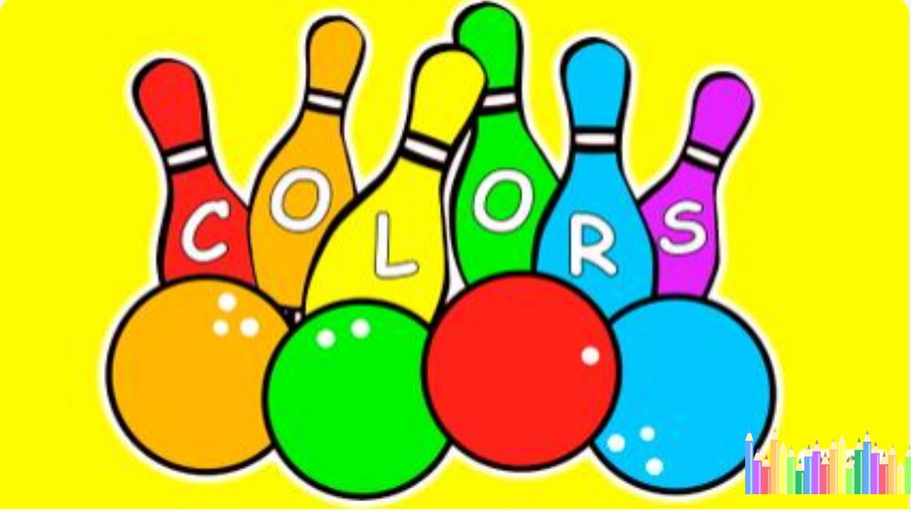 Bowling Game - Colors for Children | Colorful Balls for Kids | Learning Video For Toddlers
