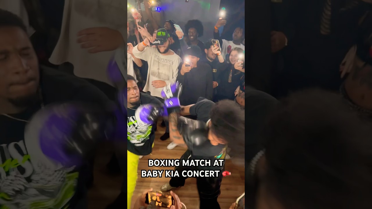 BOXING MATCH AT A BABY KIA CONCERT #babykia #atlanta #boxing #rap #crashout #hiphop #concert #rapper
