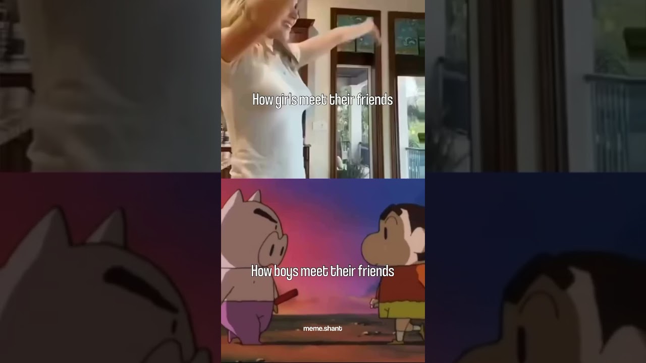 Boys vs Girls Meeting IRL… Shin-chan Exposed Us All 😂 #GenderWars