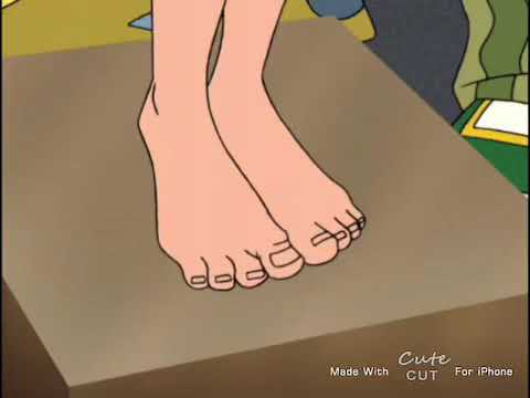 Braceface Sharon is Wiggling her toes scene