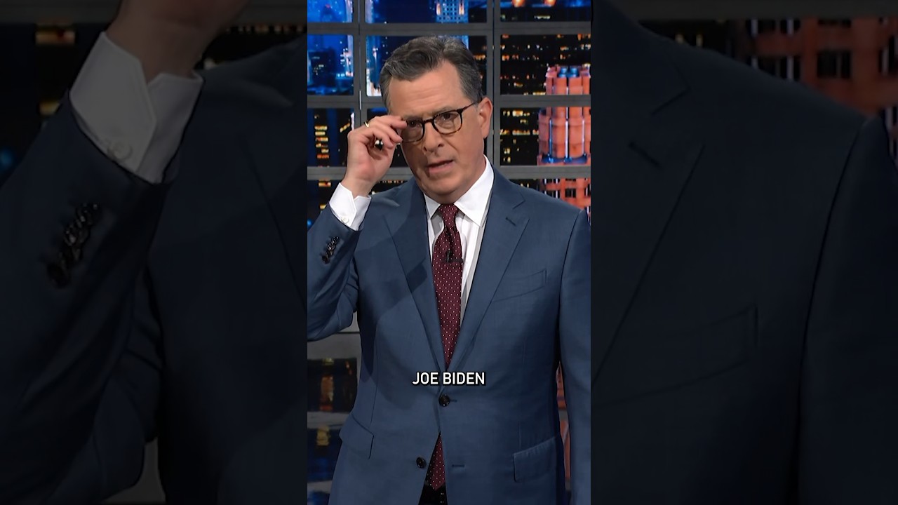 Breaking news... Joe Biden is old. 🚨#colbert #shorts