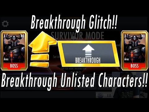 Breakthrough Unlisted Characters Glitch! NO HACKS! Injustice Breakthrough Mode Any / All Characters!