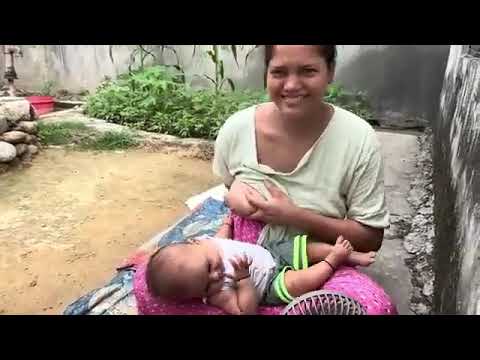 Breastfeeding vlog 2024 !! breastfeeding vlogs in indian village latest #viral #tending