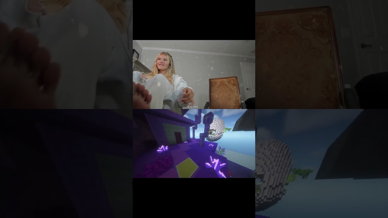 BRECKIE HILL KICKS JYNXZI'S CAMERA 🦶💔🤣 #shorts #breckiehill #jynxzifunnymoments #feet #funny