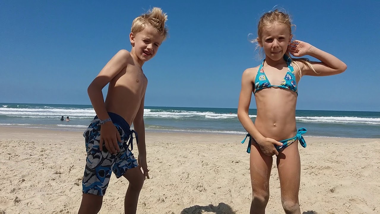 Brincando na praia