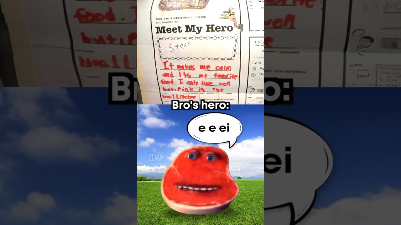 Bro’s hero is steak 💀🥩