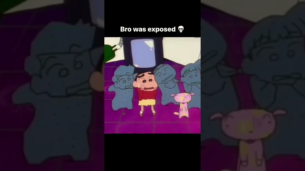 Brother got exposed on Tv 🤣🤣 #funny #shinchan