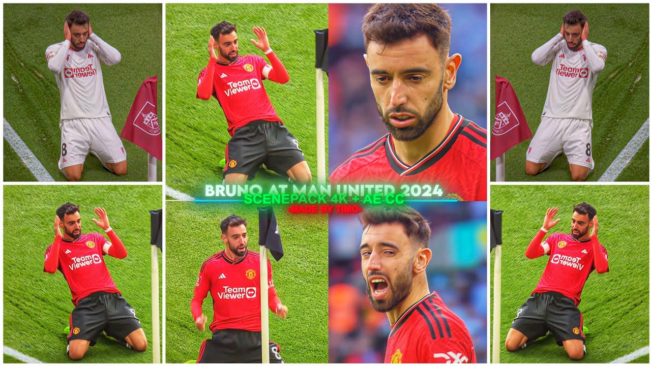 Bruno Fernandes Man United 2024 / RARE CLIPS ● SCENEPACK 4K ( No CC only TOPAZ)