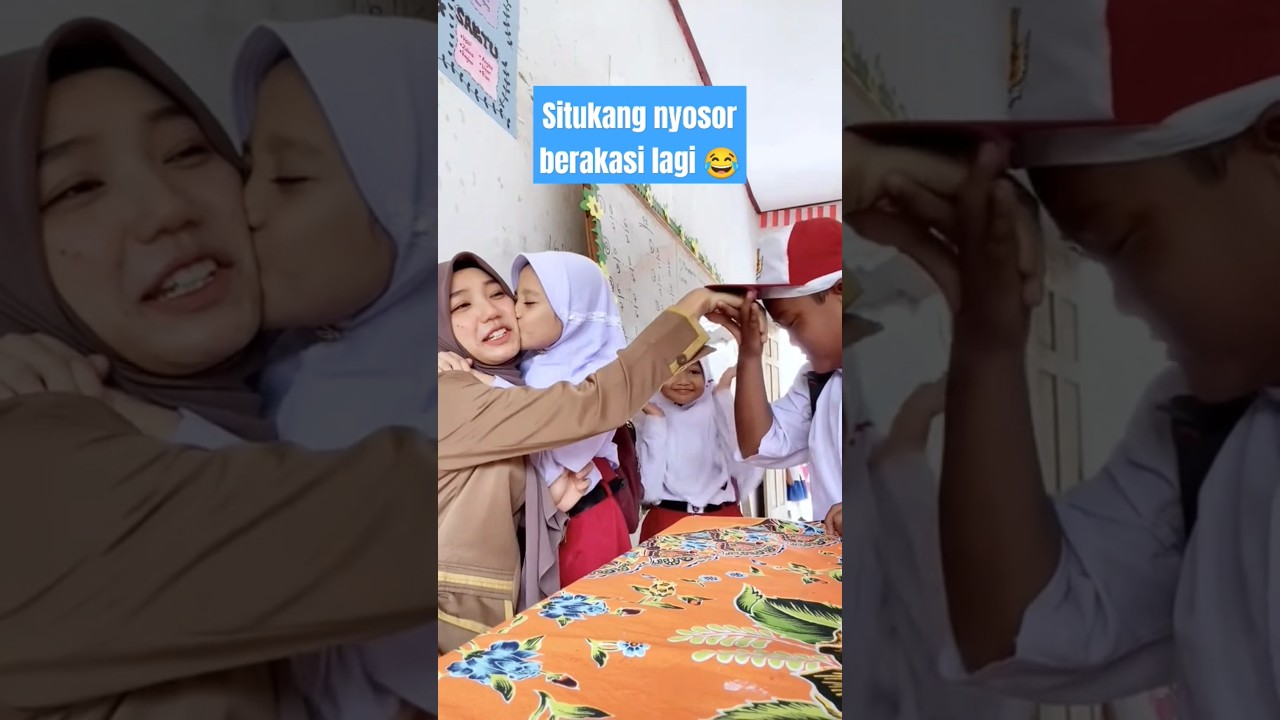 Bu guru cantik disosor terus 😂 #masasekolah
