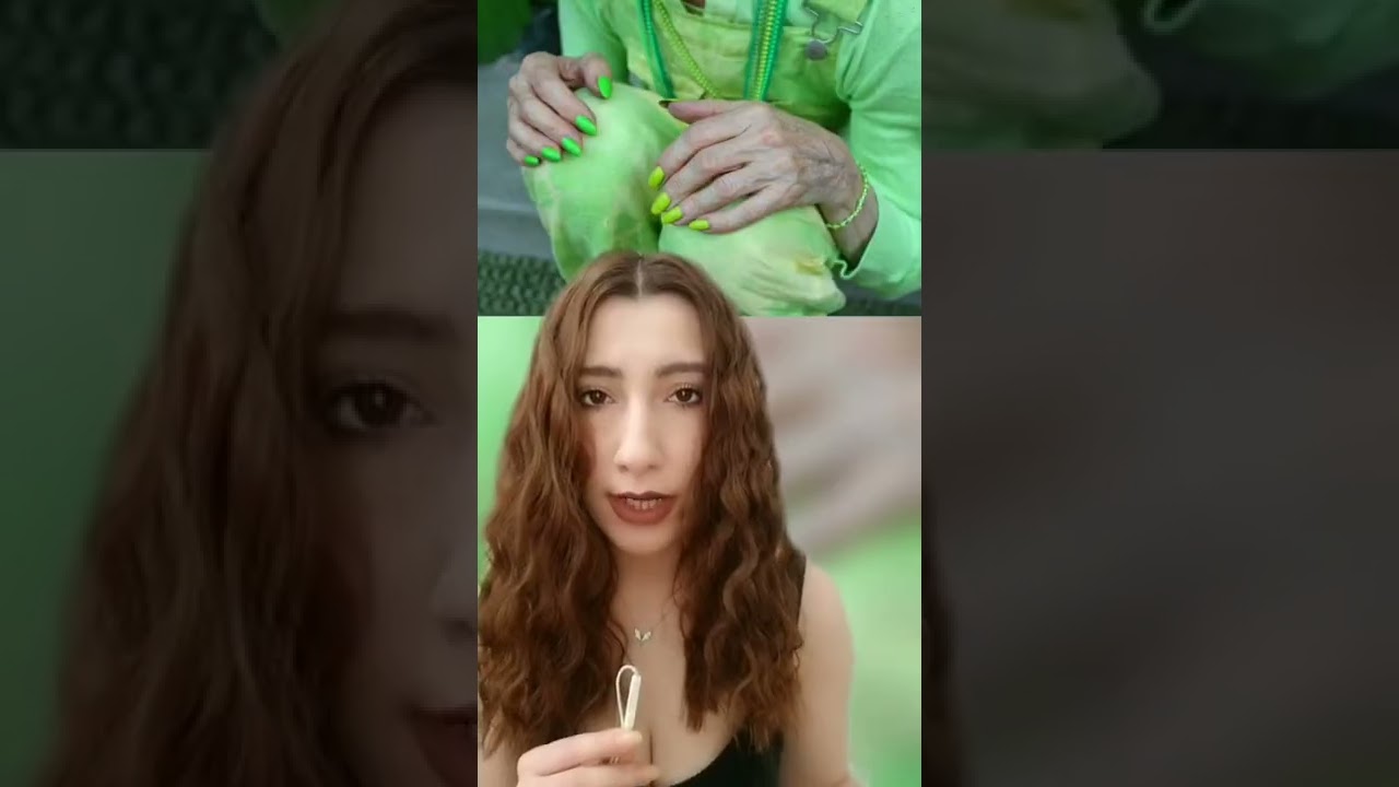BU KADININ HER ŞEYİ YEŞİL 😱😱 #shorts #tiktok