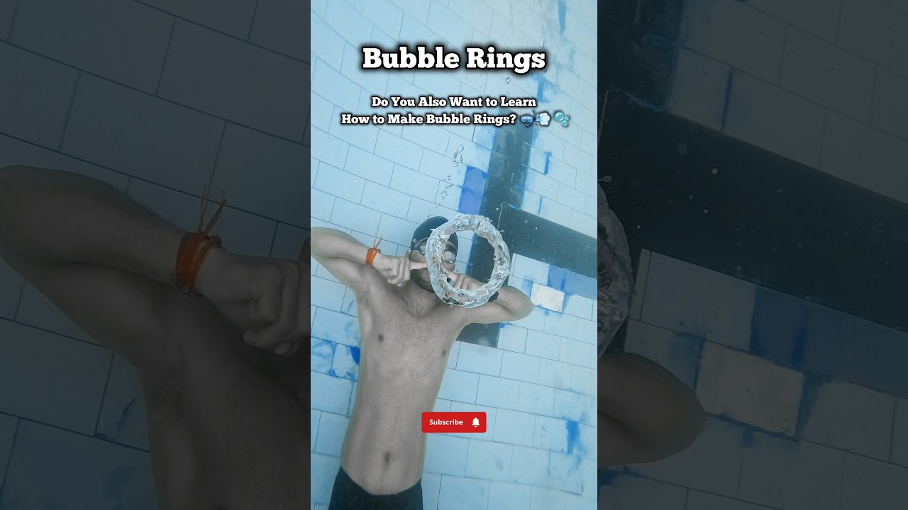 Bubble Rings for 2025 - Underwater Fun Swim 🏊🏻 #swimming #swimmingpool #underwater #swim