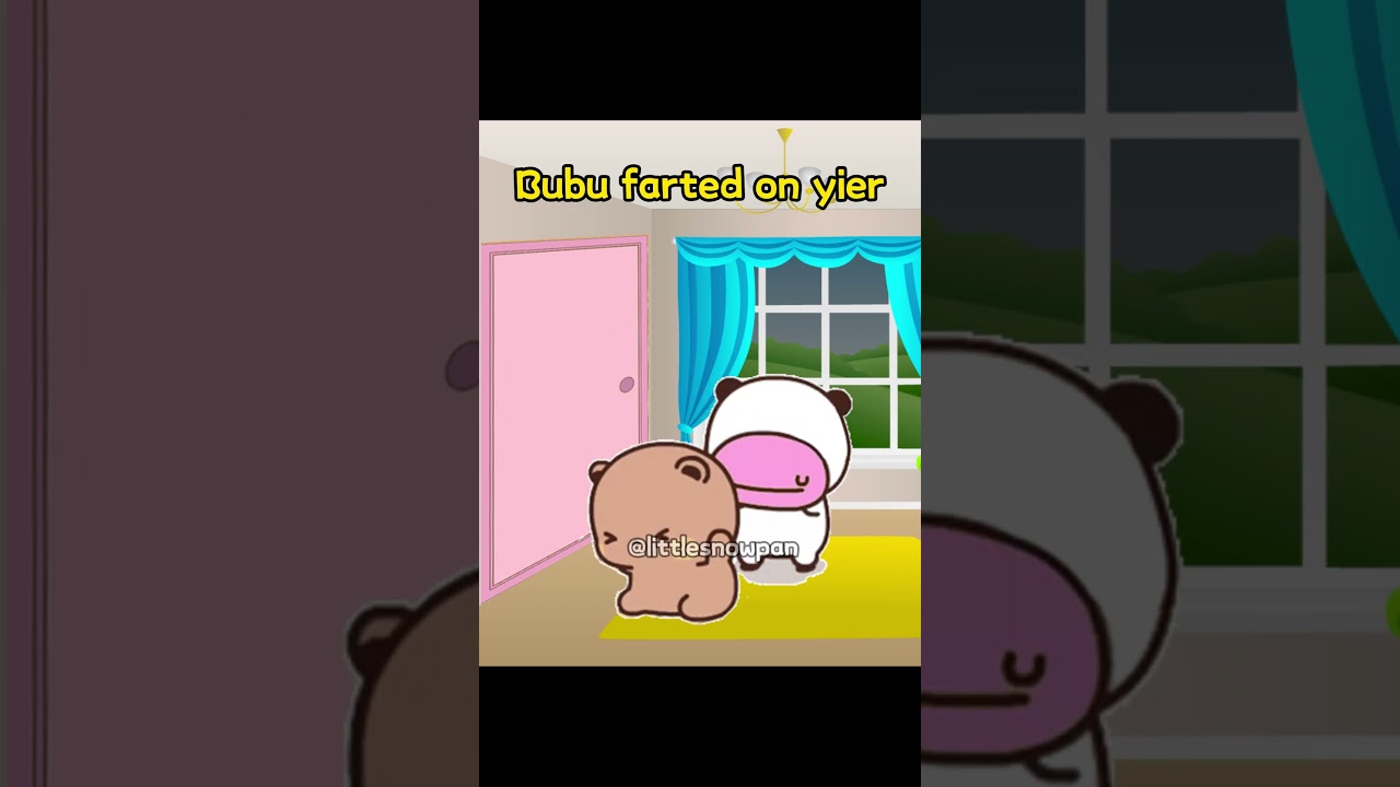 Bubu farts at yier.#bubududu #cute #couple #cartoon