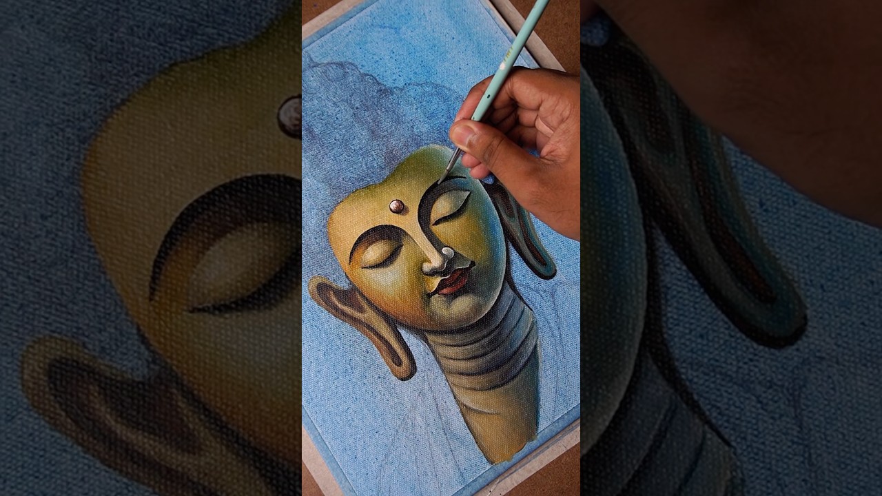 Buddha Painting, #shorts #art #drawing #painting #buddha