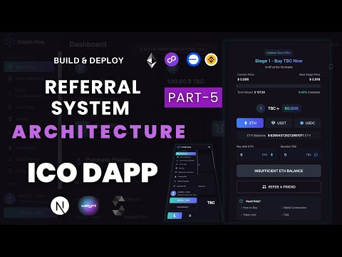 Build & Deploy an ICO DApp with a Referral System | Full Tutorial |  Solidity smart contract