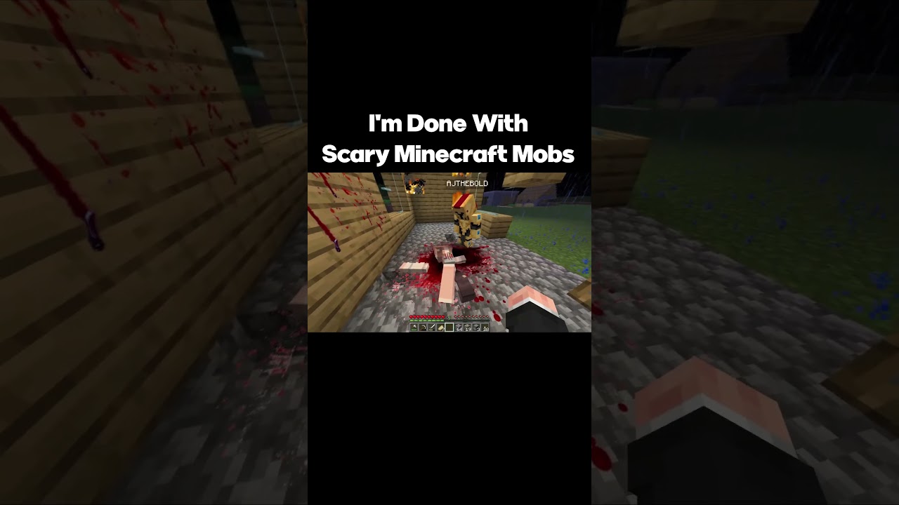 Bullying Scary Mobs In Minecraft, The Playmate #minecraft #minecraftmemes