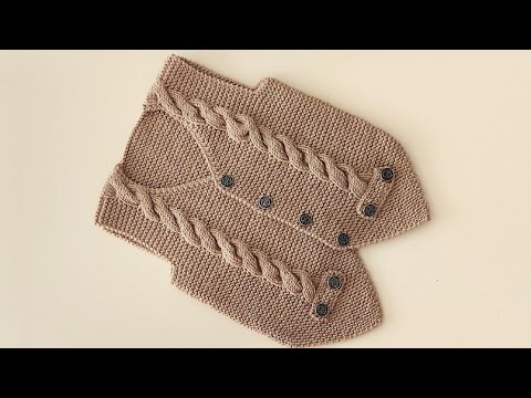 BURGULU ERKEK BEBEK YELEĞİ 🌸6-12 AYLIK