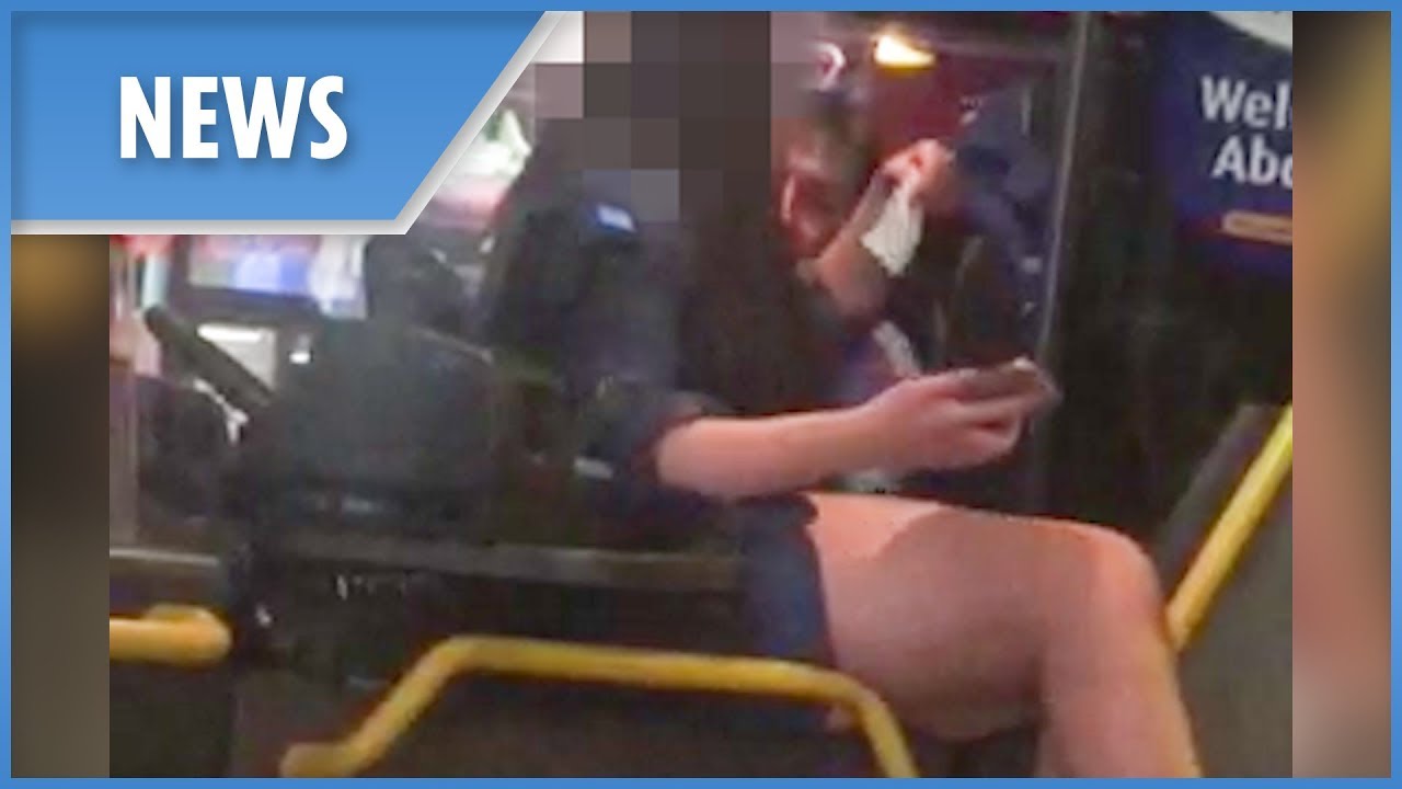 Bus driver filmed kissing and groping a ‘teen girl’