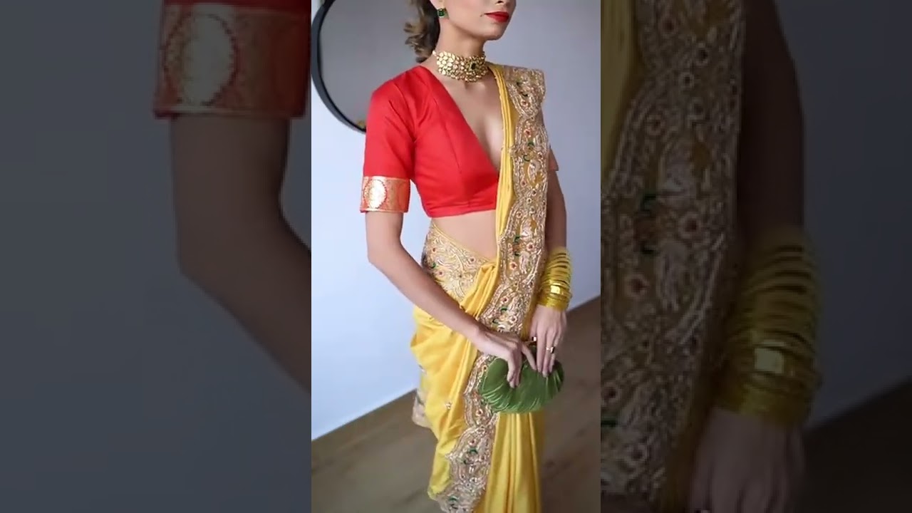 butiful saree dropping hot#shorts