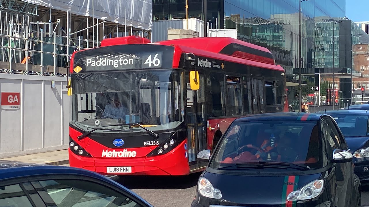 BYD ADL Enviro200EV Metroline Travel BEL2515  LJ18 FHN Route 46 Paddington
