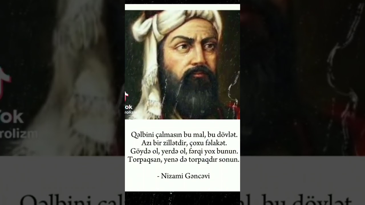 Böyük Ustad Nizami Gəncəvi 👍☝️