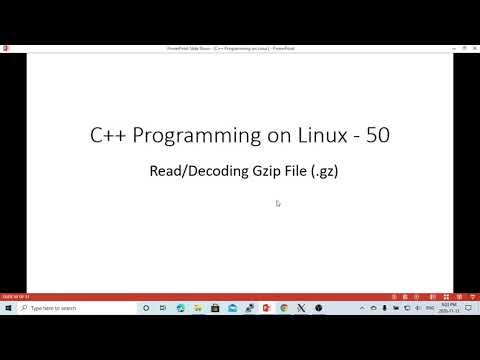 C++ Programming on Linux -  Read (Decoding) Gzip (.gz) file