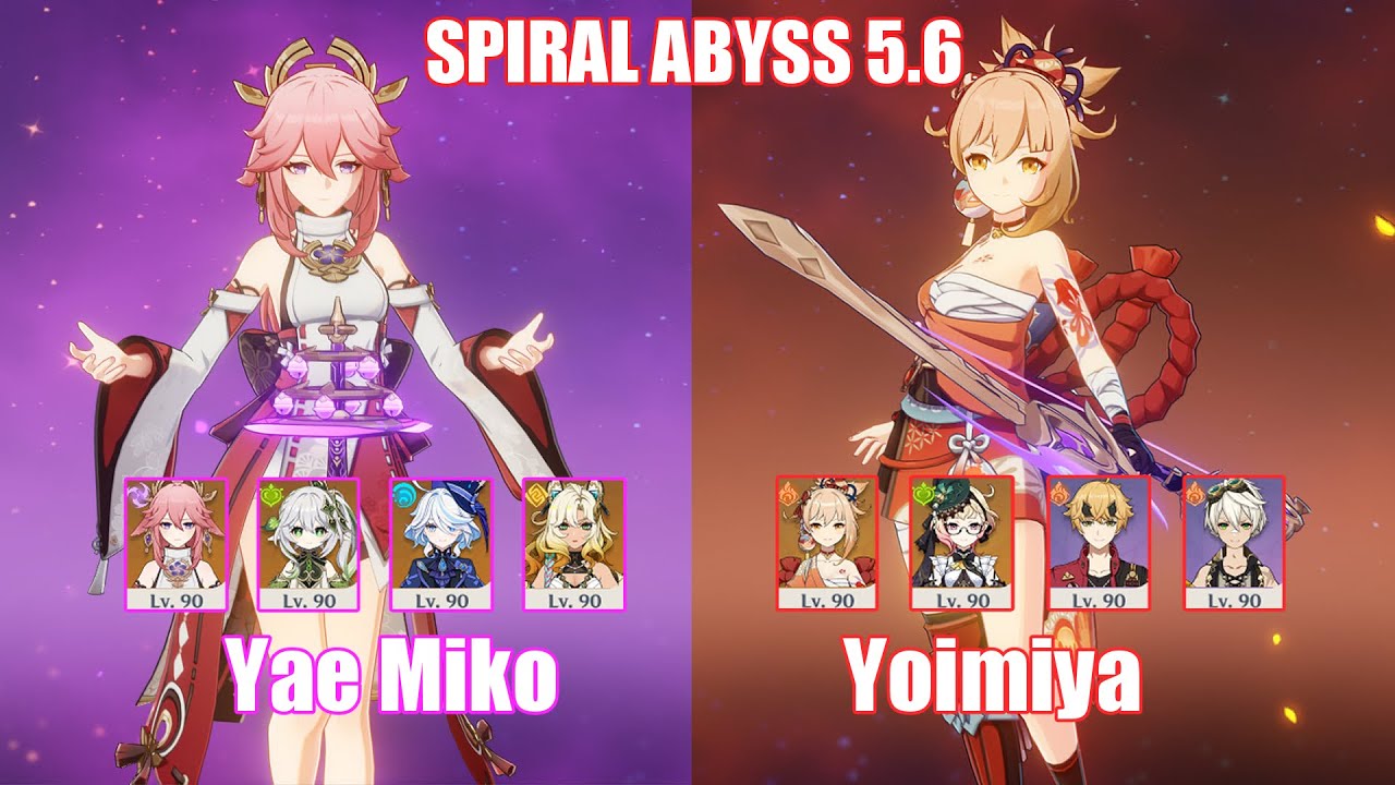 C0 Yae Miko & C0 Yoimiya | Spiral Abyss 5.6 | Genshin Impact