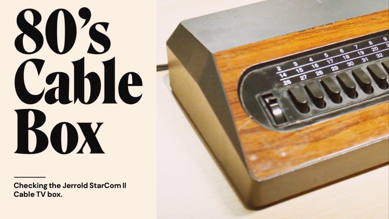CABLE BOX from the 70s & 80s!