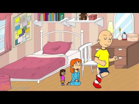 Caillou Pinches Rosie And Gets Grounded