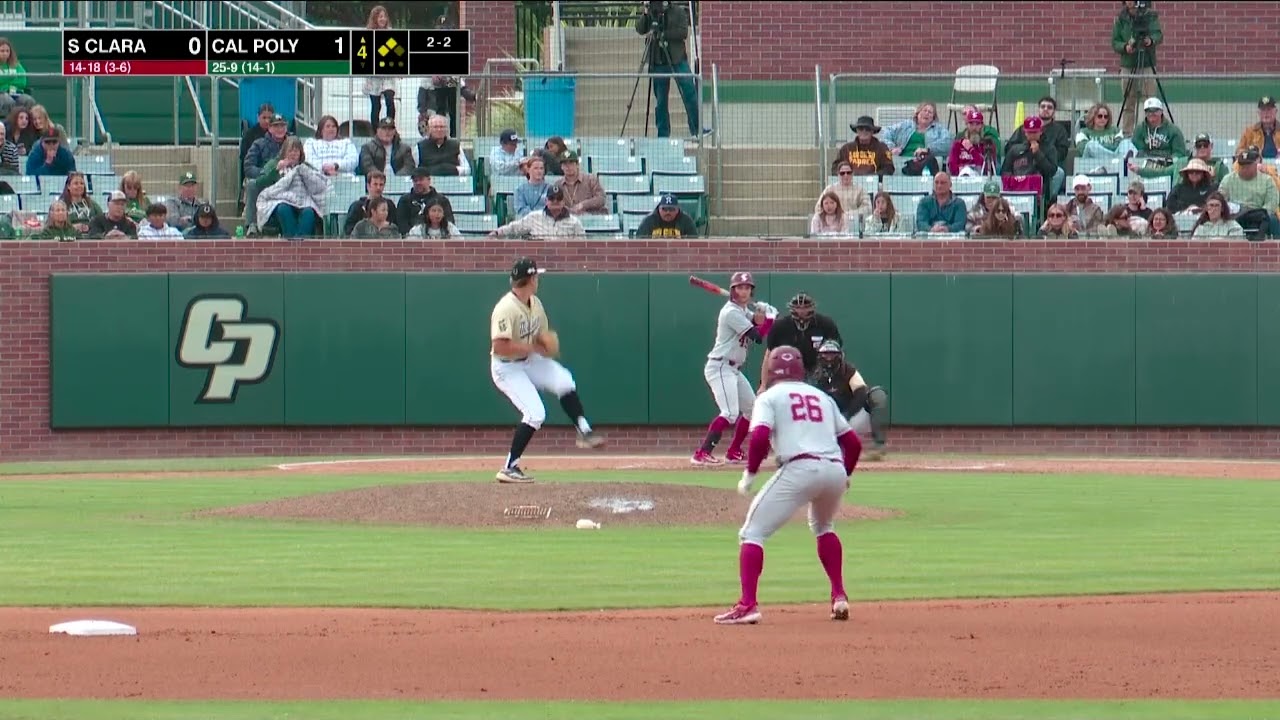Cal Poly vs. Santa Clara, Baseball Highlights -- Apr 15th, 2025