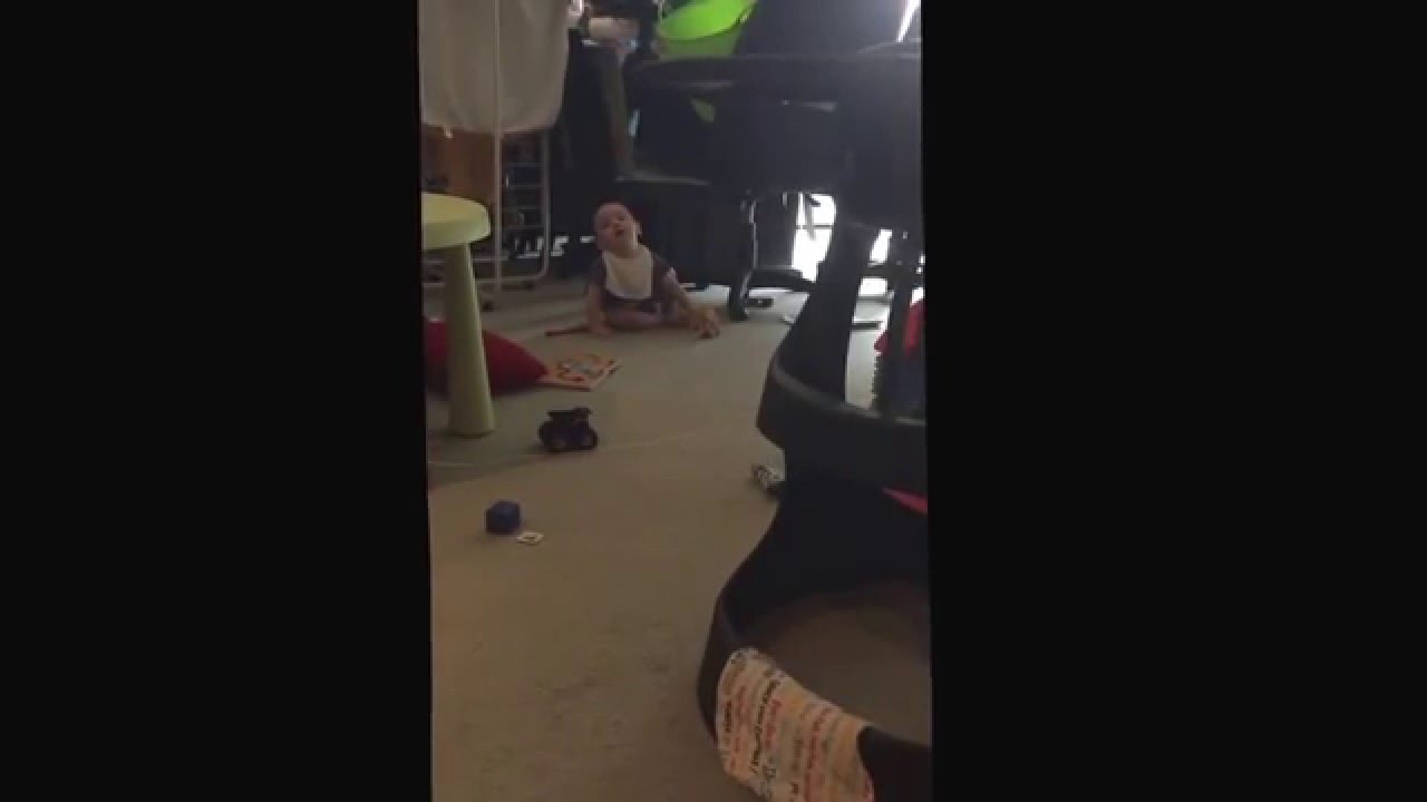 Caleb's fake tantrum