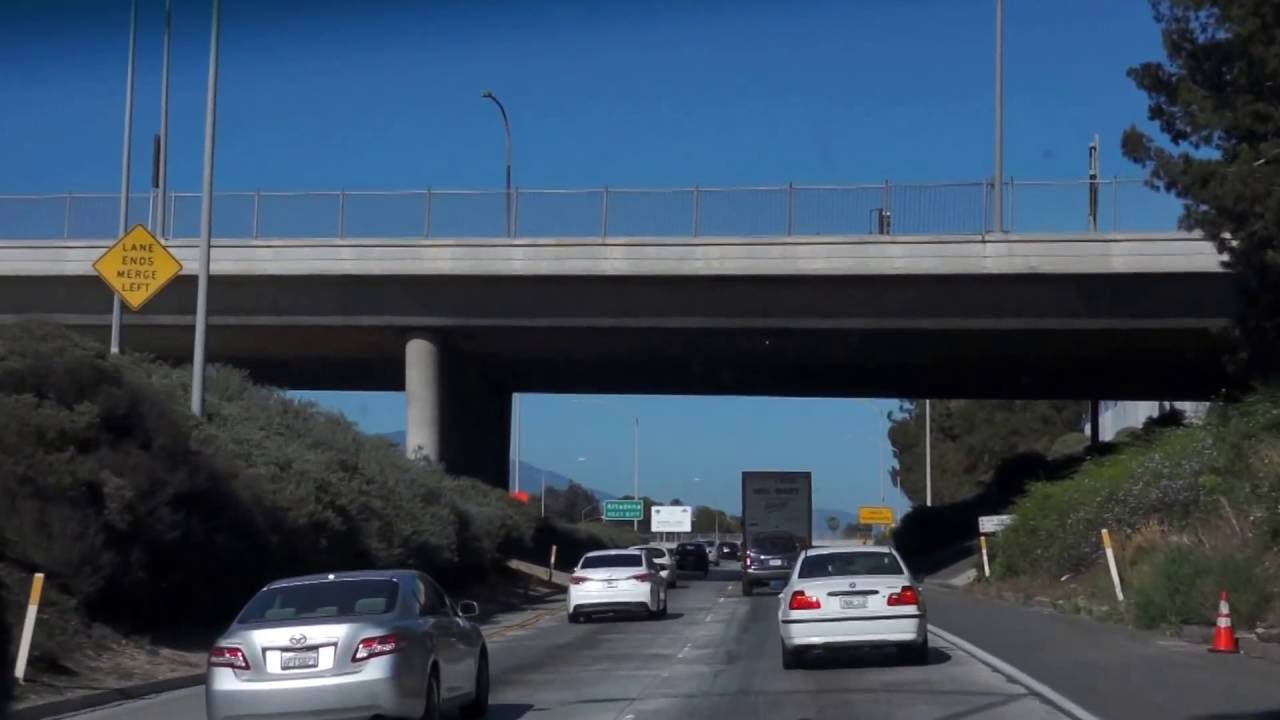 California Freeway near Los Angeles.