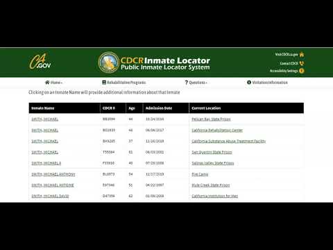California Inmate Search