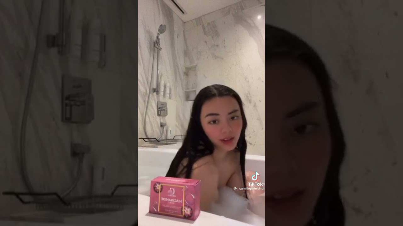 camille trinidad ligo sa bathtub wala bra #braless #ligo #fresh