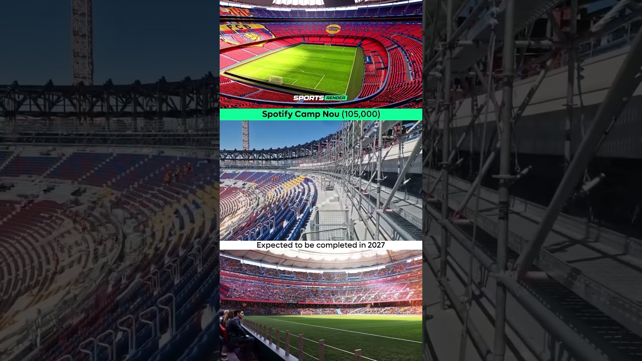 Camp Nou Construction Update 🏗️ #football #barcelona #sports #stadium