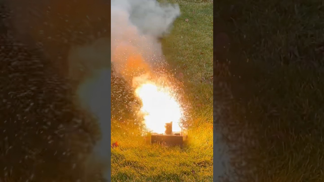 Can Thermite Melt a Lock?! 🔥🔒 #shorts #thermite #breakingbad #chemicalreaction