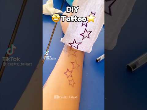 🤩Can you DIY a transparent tattoo? #diy #diycrafts #craft #crafts #cutecrafts #thingstodo #diy