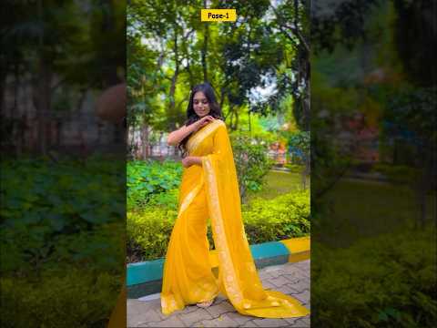 Candid Poses In Saree | #howtopose #shorts #poses | Santoshi Megharaj #shorts