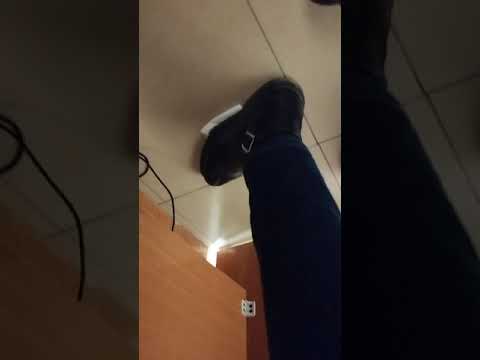 Candid tissue paper trample by male feet