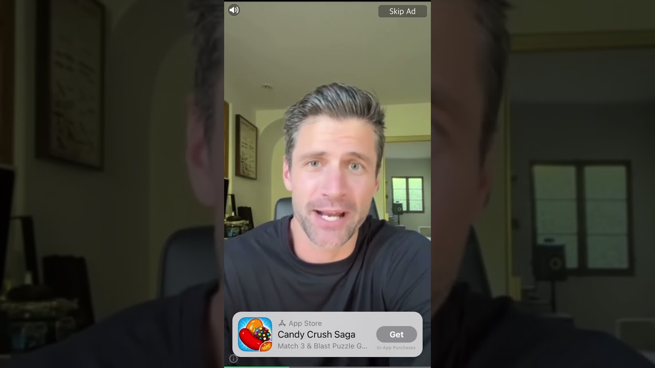 Candy Crush Saga Ads | Talking Man Or James Pafferty #shorts