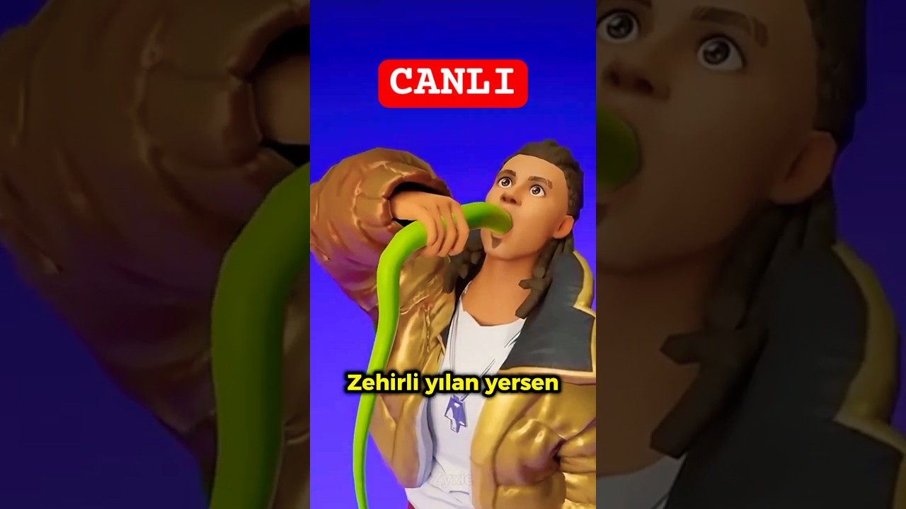 Canlı Zehirli Yılan Yersen Ne Olur? 🐍 #shorts