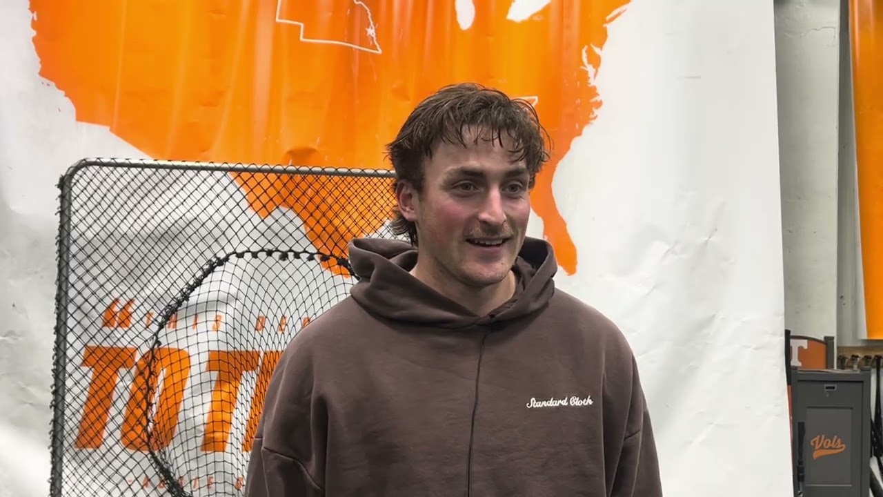 Cannon Peebles Reacts to Tennessee Baseball Combined No-Hitter vs. St. Bonaventure