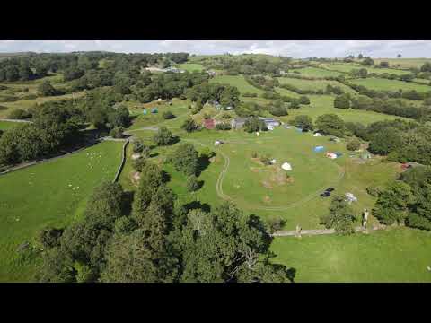 CAPEL GARMEN & RYNYS FARM CAMPSITE. DRONE FLIGHT. #video 37# 4k 60fps