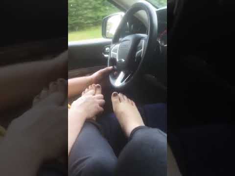 Car ride foot rubs