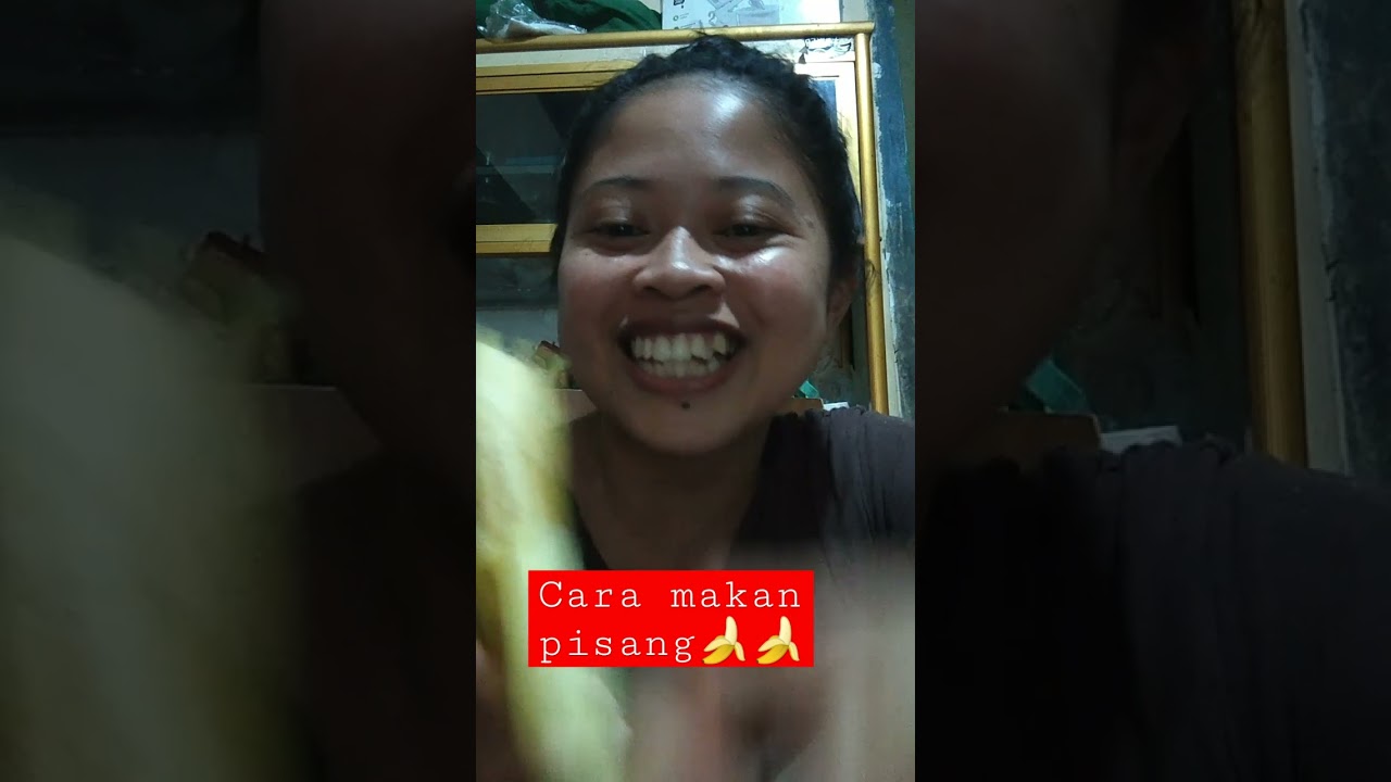 cara makan pisang🍌🍌barang kali mau coba enak