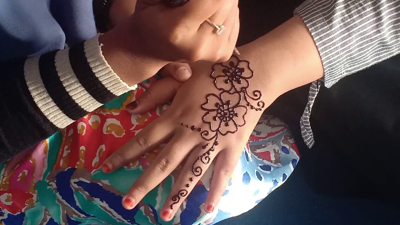 Cara Menggambar Henna Tangan Simple Untuk Pengantin