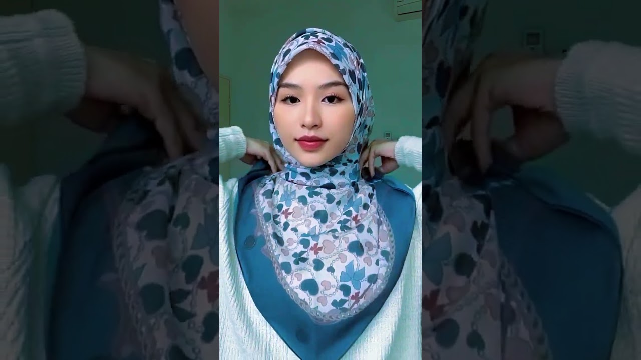 CARA SIMPLE DAN MUDAH PAKE JILBAB SEGI EMPAT TERBARU #hijabstyle