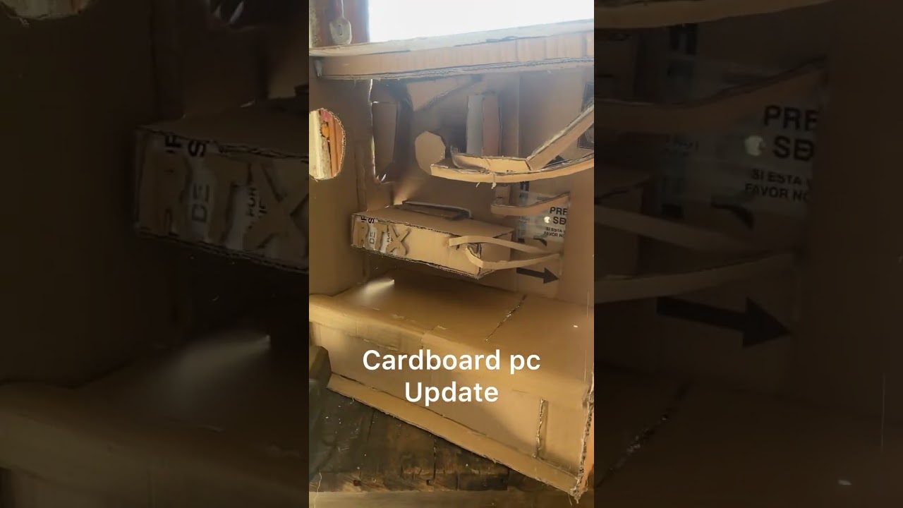 Cardboard pc update #gaming #pcbuild #pc