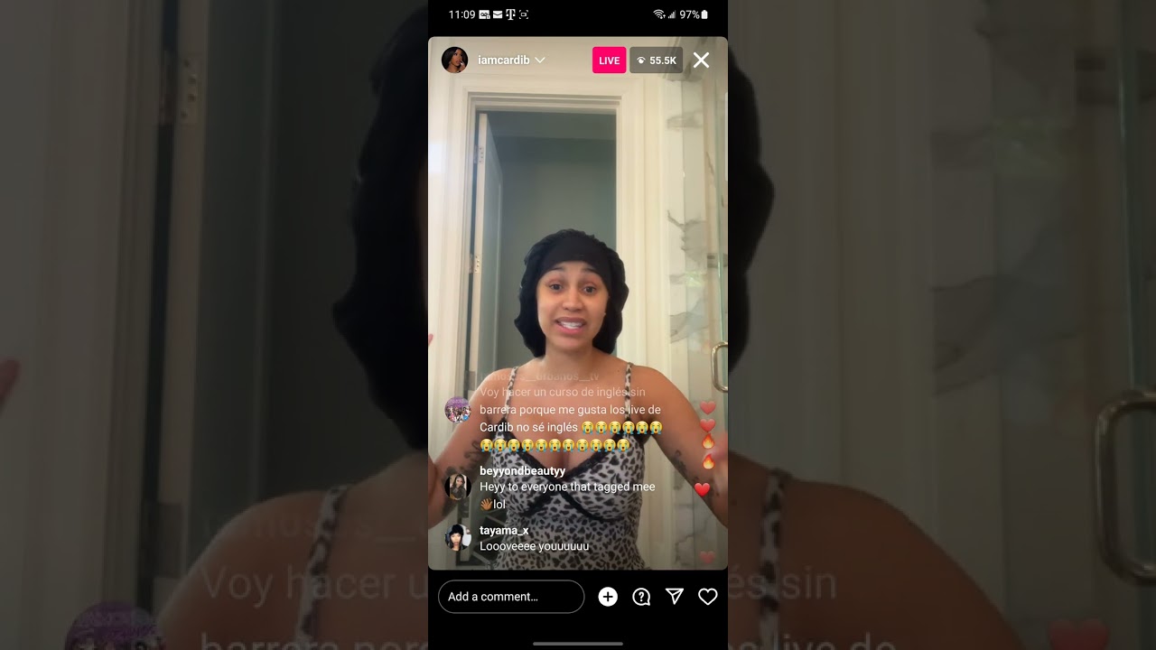 Cardi B IG Live 3-7-23