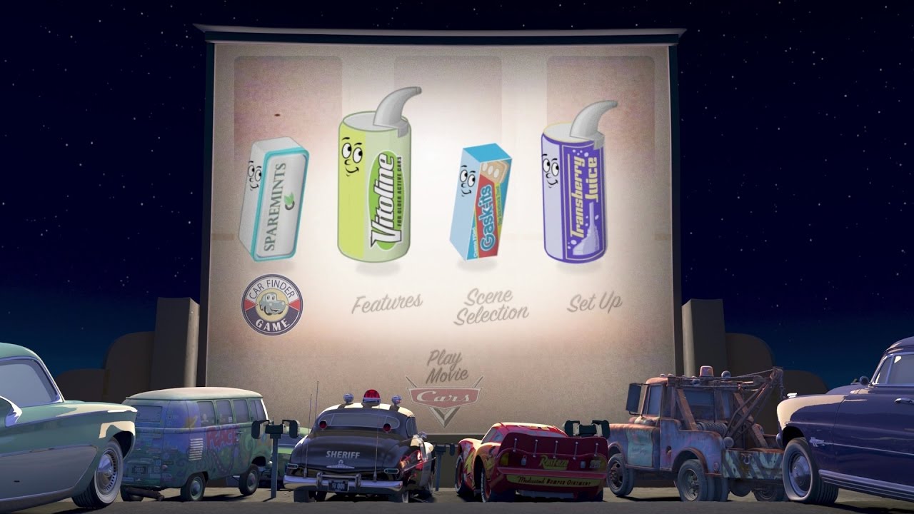 Cars (2006) Possibly unused menus from the 2007 Blu-ray (1080p HD)