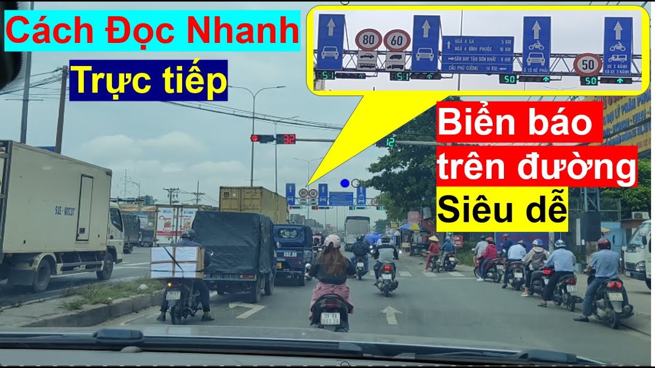 Cách đọc biển báo thường gặp phổ biến trên đường/Thầy Chiến